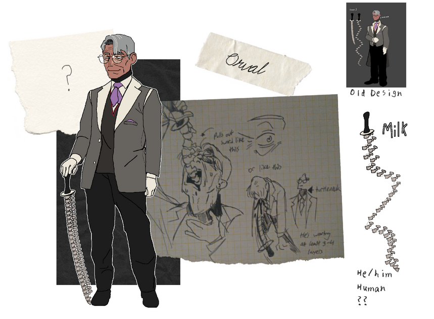 Orval design (Original, Digital and ink on paper), 2024)