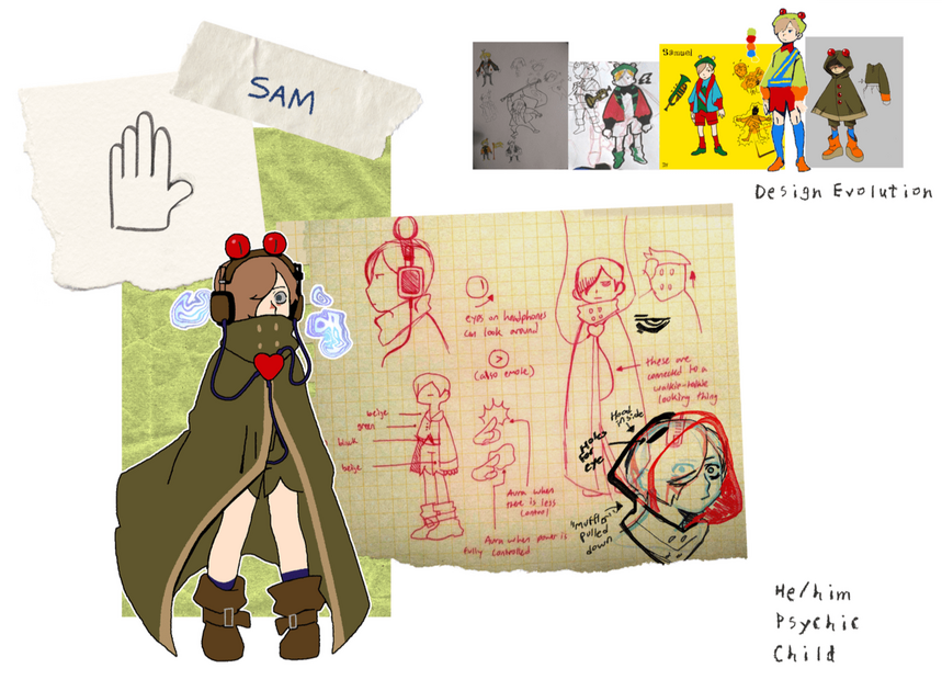 Sam design (Original, Digital and ink on paper), 2024)