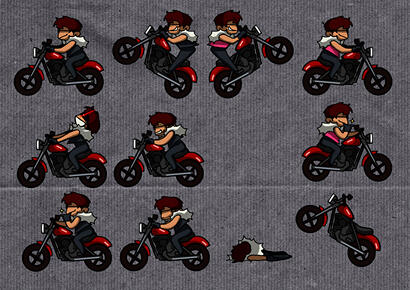 Leo battle sprites (Original, Digital, 2021)