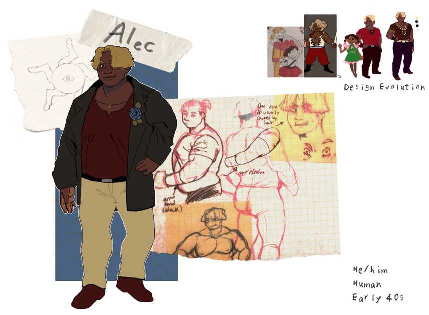 Alec design (Original, Digital and ink on paper, 2024)