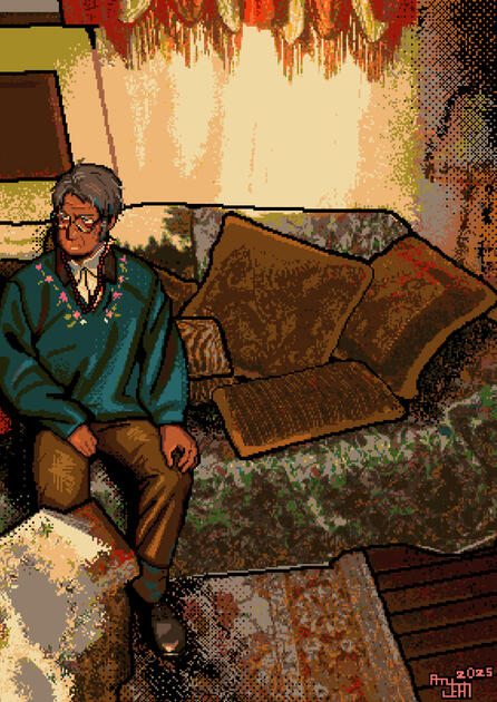 Living Room (Original, Digital (pixel), 2025)